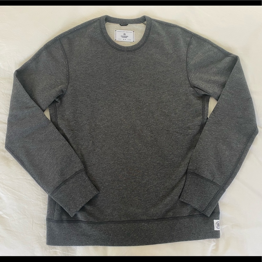 Reigning Champ Midweight Terry Crewneck Sweatshirt Charcoal Grey
